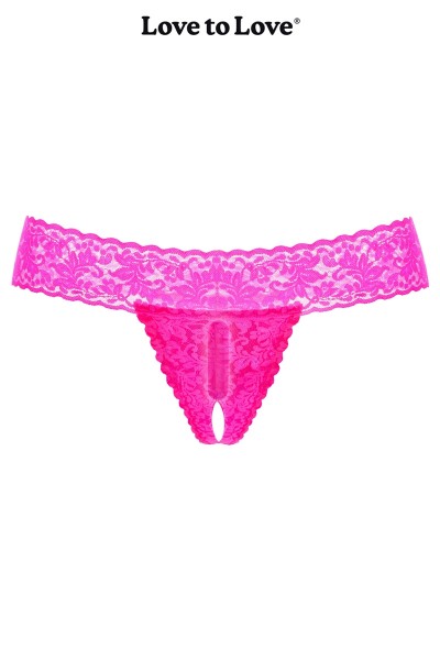 Culotte vibrante télécommandée Secret Panty 2 rose fluo