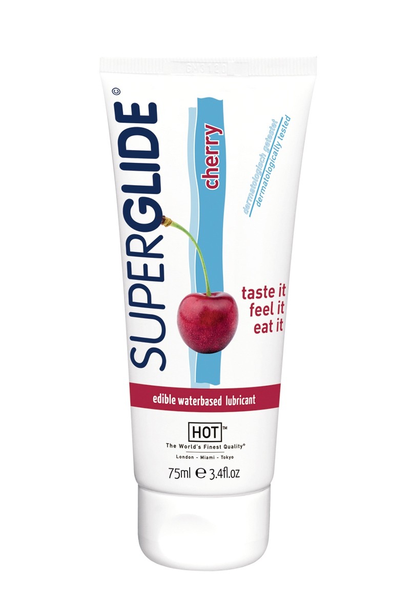 Lubrifiant Comestible SuperGlide cerise - HOT