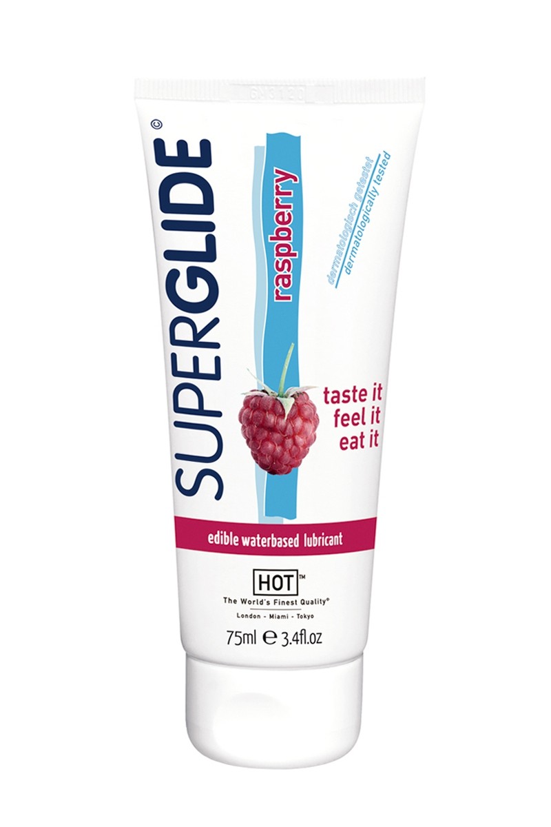 Lubrifiant Comestible SuperGlide framboise - HOT