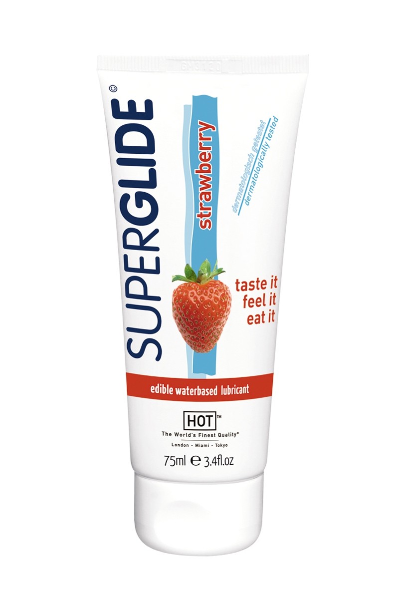 Lubrifiant Comestible SuperGlide fraise - HOT