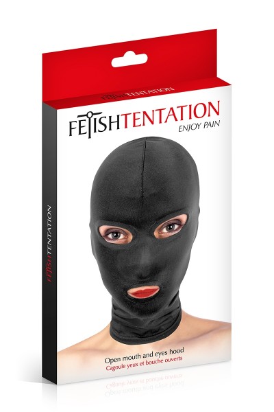 Cagoule BDSM 3 ouvertures - Fetish Tentation