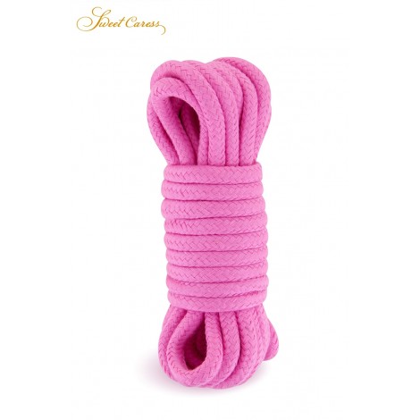 Corde de bondage rose 5m - Sweet Caress