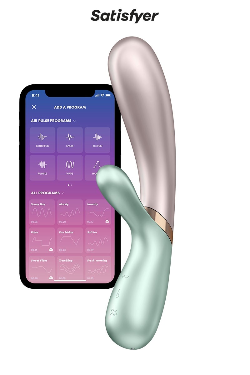 Rabbit chauffant Hot Lover menthe beige - Satisfyer