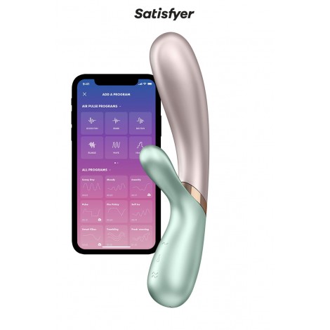 Rabbit chauffant Hot Lover menthe beige - Satisfyer