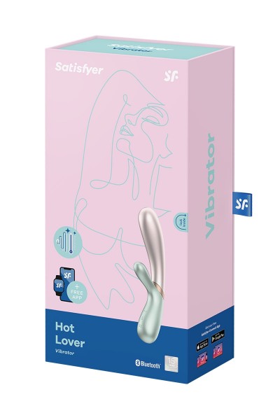 Rabbit chauffant Hot Lover menthe beige - Satisfyer