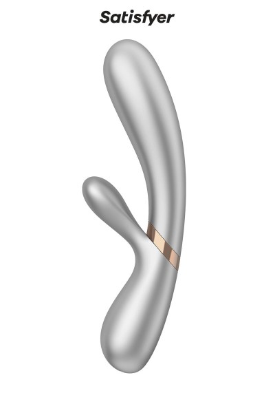 Rabbit chauffant Hot Lover silver - Satisfyer