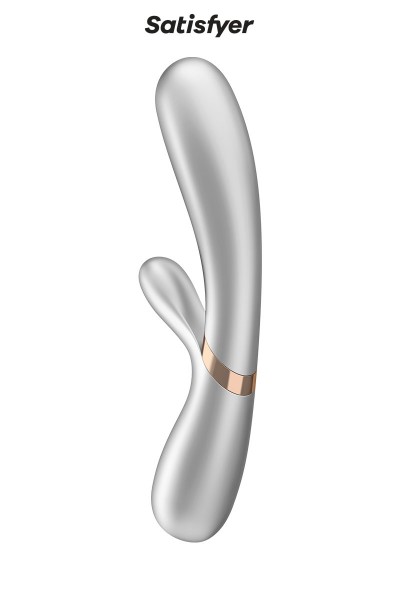 Rabbit chauffant Hot Lover silver - Satisfyer