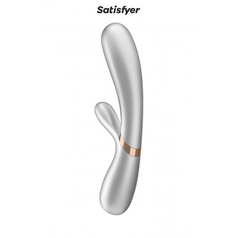 Rabbit chauffant Hot Lover silver - Satisfyer