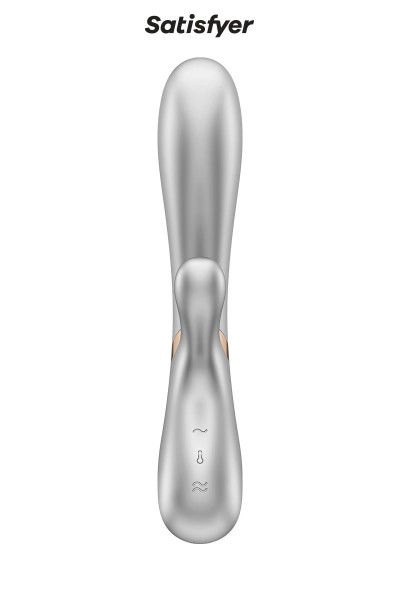 Rabbit chauffant Hot Lover silver - Satisfyer