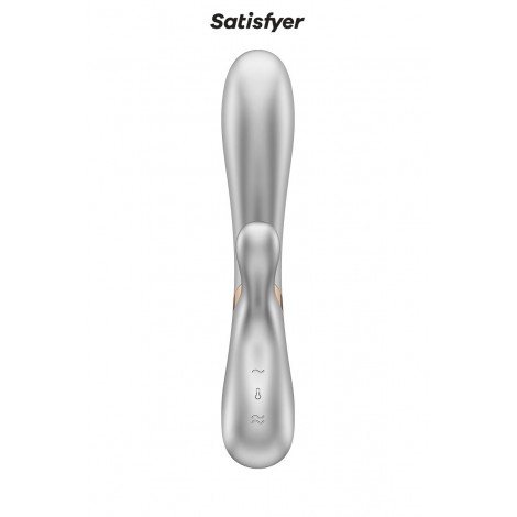 Rabbit chauffant Hot Lover silver - Satisfyer