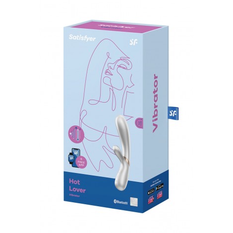 Rabbit chauffant Hot Lover silver - Satisfyer