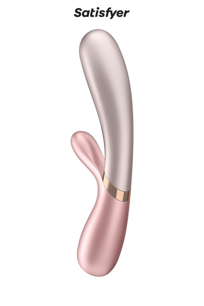 Rabbit chauffant Hot Lover rose beige - Satisfyer