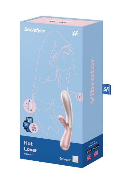 Rabbit chauffant Hot Lover rose beige - Satisfyer