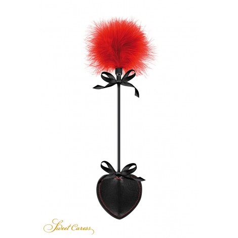 Tapette coeur avec pompon rouge - Sweet Caress