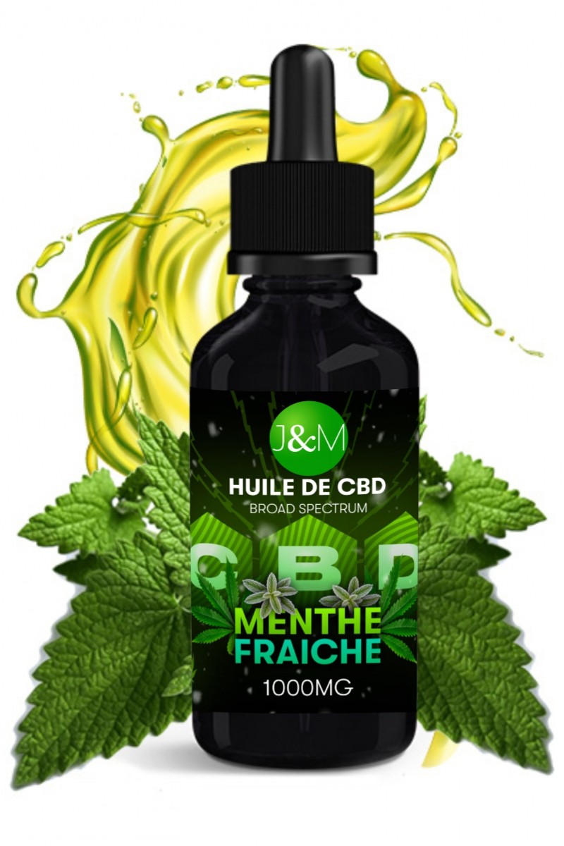 Huile de CBD Spectrum Jacquie et Michel - Menthe fraîche