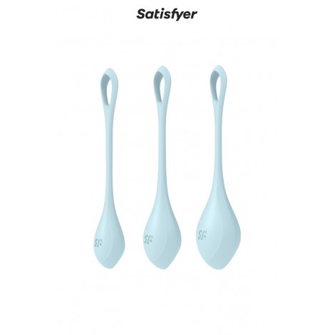 Kit d'entrainement pelvien Yoni Power 2 Bleu - Satisfyer