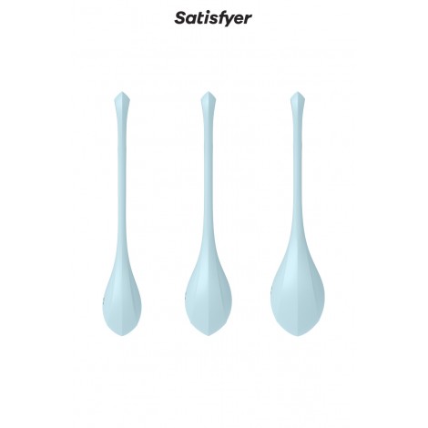 Kit d'entrainement pelvien Yoni Power 2 Bleu - Satisfyer