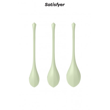 Kit d'entrainement pelvien Yoni Power 2 vert - Satisfyer