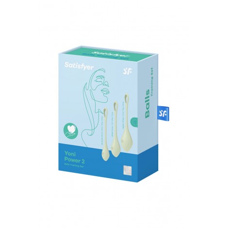 Kit d'entrainement pelvien Yoni Power 2 vert - Satisfyer