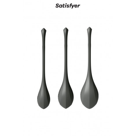 Kit d'entrainement pelvien Yoni Power 2 noir - Satisfyer