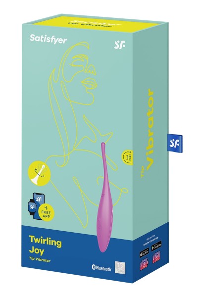 Stimulateur connecté Twirling Joy fuchsia - Satisfyer