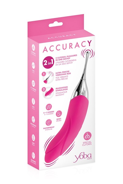 Double stimulateur Accuracy fuchsia - Yoba