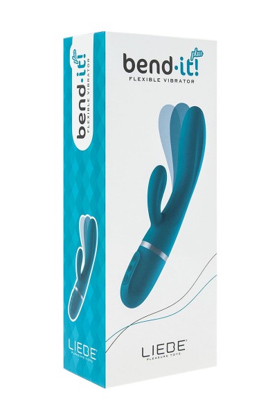 Vibro Rabbit flexible Bend It Plus - bleu