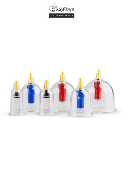 Coffret 6 ventouses Cupping Set - EasyToys Fetish Collection