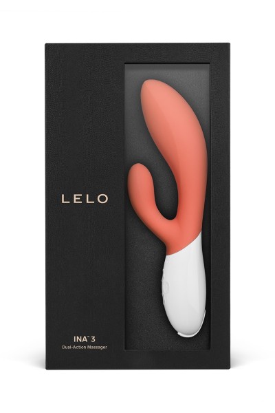 Vibro Rabbit Ina 3 Coral Red - Lelo