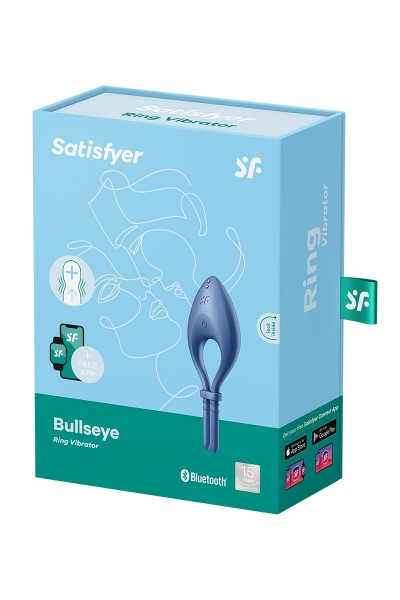 Cockring connecté Bullseye bleu - Satisfyer