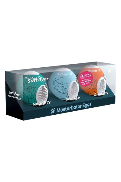 Pack 3 Satisfyer Eggs Naughty + Savage + Crunchy